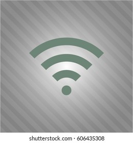 Vector Illustration Of Wifi signal icon or symbol
