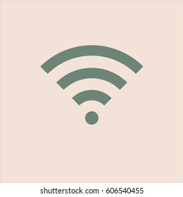 Ilustración vectorial del icono o símbolo de señal Wifi
