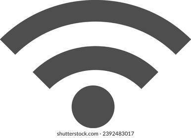 Icono de símbolo wi-fi en vectores