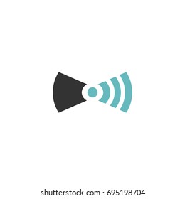 Vector illustration of a Wi-Fi Tie Icon
