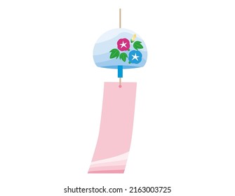 Vector illustration of a wind chime.