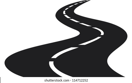 winding road graphic