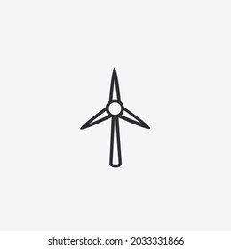 Vector illustration of windmill icon
