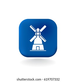 vector illustration of a windmill icon.