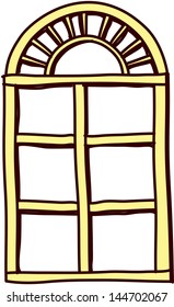 Ilustración vectorial de una ventana