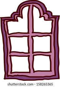Vector illustration of a window