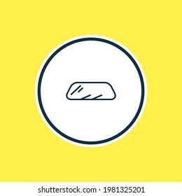 Vector illustration of window icon line. Beautiful details element also can be used as glass icon element.