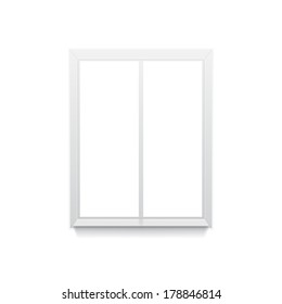 Vector illustration of window isolated on white background