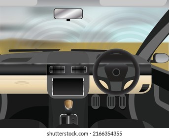 Vector Illustration of Windshield Wiper Scratches svg