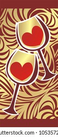 Vector illustration of wine