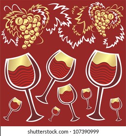 Vector illustration of wine