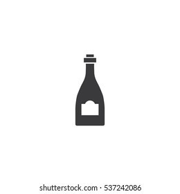 A vector illustration of a wine bottle