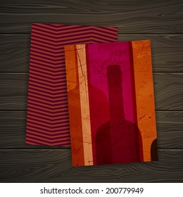 Vector Illustration of a Wine Design