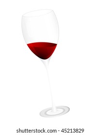 Vector illustration of  wine glass for design use