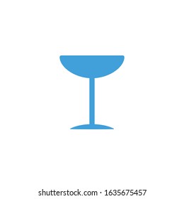 Vector illustration, wine glass icon template.  