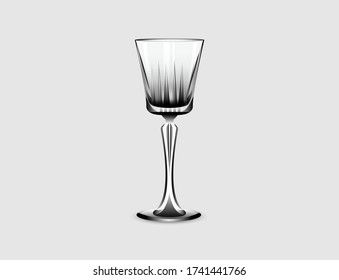 Vector illustration of a wine glass, for various events