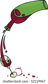 Vector illustration for a wine menu