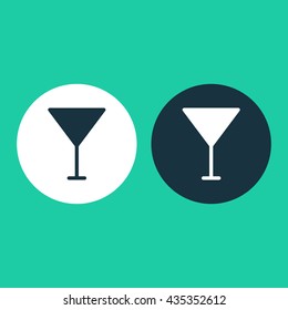 Vector illustration of wineglass icon