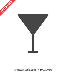 Vector illustration of wineglass icon