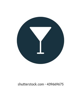 Vector illustration of wineglass icon