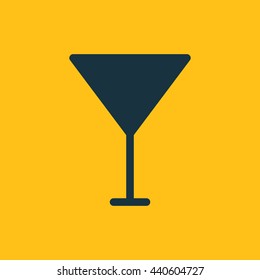 Vector illustration of wineglass icon
