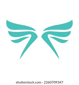 Vektorgrafik der Flügel. Wings Symbol kreatives Design.