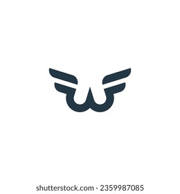 ilustración vectorial de las alas para icono, símbolo o logotipo. logotipo de plantilla de alas