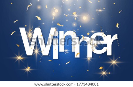 
Vector illustration of a winner on a transparent background.