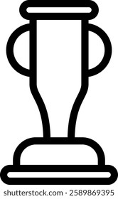 vector illustration of a winner trophy icon on white background