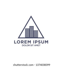 vector illustration winning construction icon logo design