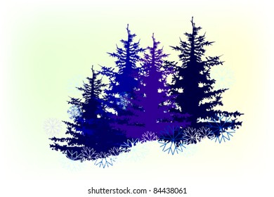 vector illustration of  winter