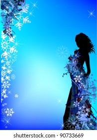 vector illustration of  winter