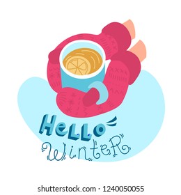 vector illustration winter activities. Perfect for logotype of ski club, christmas sale and etc.