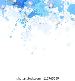 Vector illustration of a winter background