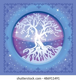Vector Illustration of an Winter Background