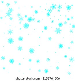 Vector Illustration of a Winter Background with Snowflakes