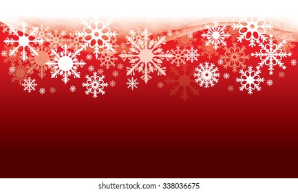 Vector Illustration of a winter Christmas background with snowflakes