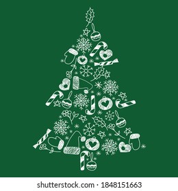 Vector illustration winter Christmas and New Year holiday. Template, magazine, background, business, idea, mocap, banner, postcard, scrapbook winter holiday theme.