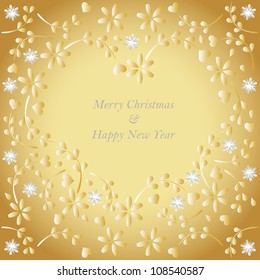 Vector illustration: Winter, Christmas, seasonal greeting card graphic design elements (Part 2)