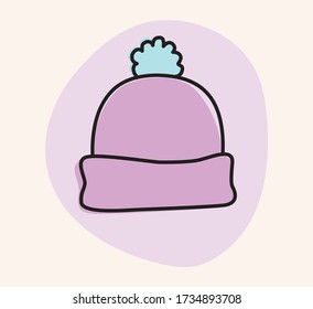 Vector illustration of a winter hat