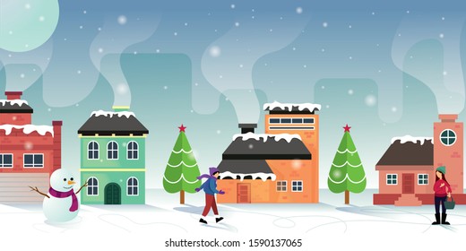 Vector Illustration of Winter Holiday