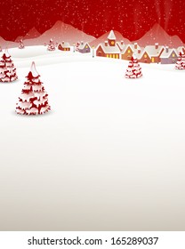 Vector Illustration of a Winter Landscape