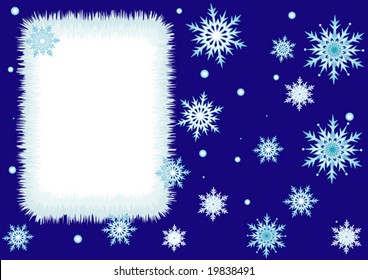 vector illustration "winter letter"