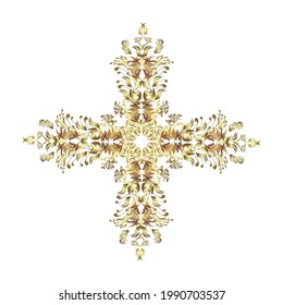 Vector illustration. Vector winter snowflakes on colorful background. Colorful snowflake Vector illustration. Flat design. Snowflake icon, isolated. Icons, labels.
