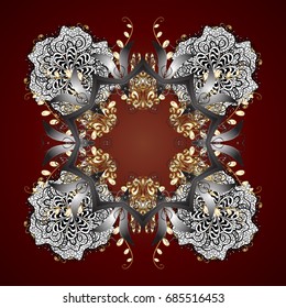 Vector illustration. Vector winter snowflakes on colorful background. Flat design. Vector snowflake icon. Snowflake icon, isolated.
