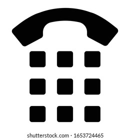 Vektorillustration-Illustration von Festnetztelefonen