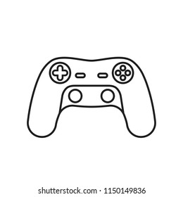 Vector illustration of a wireless gamepad. game joystick icon in a flat style