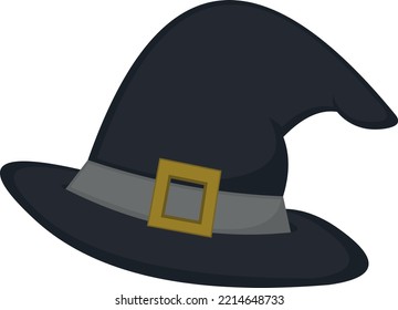 Vector Illustration Of A Witch Or Sorcerer Hat