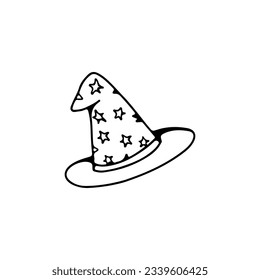 vector illustration of a witch's hat
