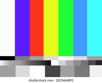 ilustración vectorial sin fondo de señal tv o error en el efecto de pantalla de televisión